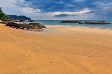 Sunset at the beach of Khao Lak. Thailand