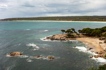 Shelley Cove near Bunker Bay, Eagle Bay and Dunsborough city in Western Australia with nice sandy...