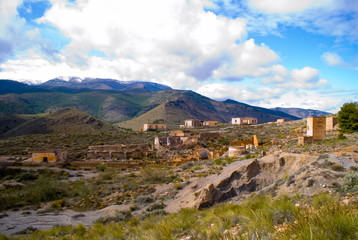 Fototapeta na wymiar Paisaje de la mina de la Solana