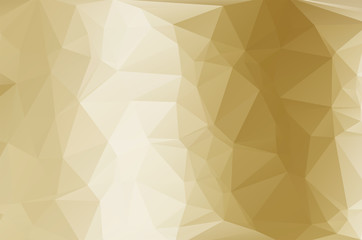 Obraz premium Gold Low poly crystal background. Polygon design pattern. Golden Low poly vector illustration, low polygon background.