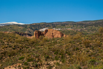 Fototapeta na wymiar Paisajes diversos de la Alpujarra
