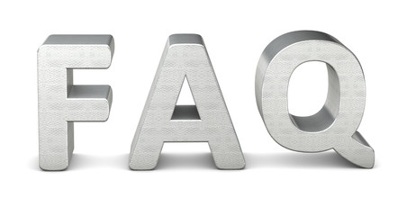 3d rendering text silver faq