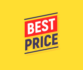 Best price promotion banner. Sale discount background offer template