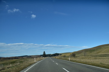 Highway in South Island, New Zealand