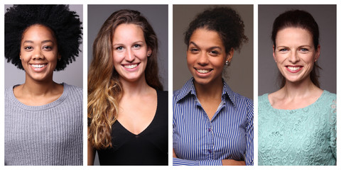 Beautiful multicultural ethnicities from different people around the world