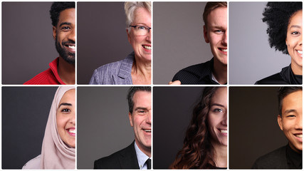 Beautiful multicultural ethnicities from different people around the world