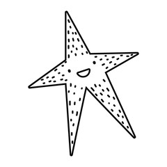 Isolated ocean sea star design