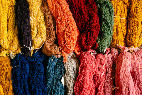 Colorful sewing threads, Mexico