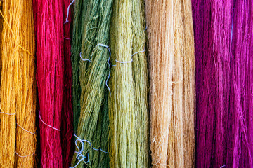 Wool of different colors, Mexico
