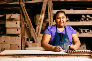 Portrait of working woman