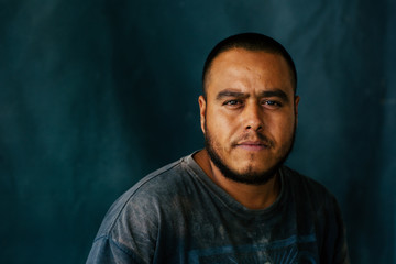 Portrait of man posing for picture