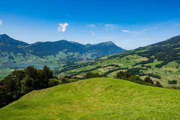 Fototapeta na wymiar Landscape, Sattel, Switzerland
