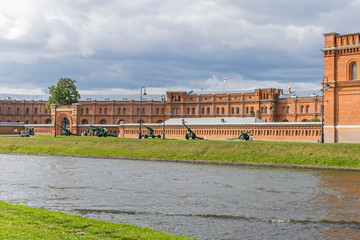 Obraz premium Military Historical Museum of Artillery with its outdoor exhibition of the cannons in Saint Petersburg, Russia