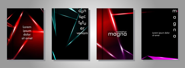 Minimal cover design. Triangular shape vector design background. Applicable for brochures, posters, covers ,banners ,etc