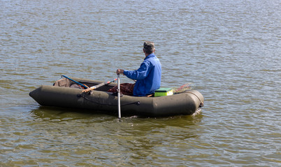 man on a kayak