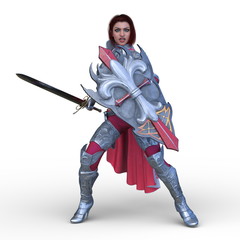 Obraz premium 戦う女戦士