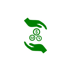 insurance,business protection,crops insurance, life and family insurance green color icon