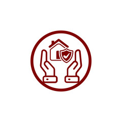 insurance,business protection,crops insurance, life and family insurance orange color icon