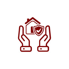 insurance,business protection,crops insurance, life and family insurance orange color icon