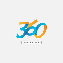 360 Logo Vector Template Design Illustration