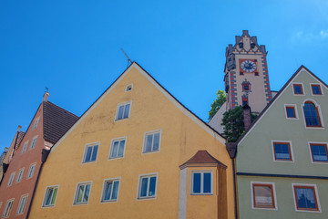 hoses of Fussen town in Germany 