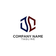 logo design with two unique J letters as symbols