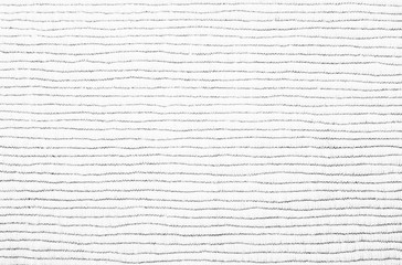 White fabric horizontal lines texture background. Rough white and black cloth lines texture surface
