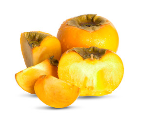 Naklejka na ściany i meble persimmons an isolated on white background