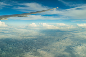 Fototapeta na wymiar 機内から見た風景