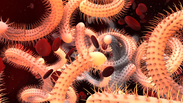 Antibiotic Resistant Bacteria Cells Science Healthcare Medicine - 3D Render