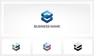 2 Square Chained Formed A Hexagon Logo.zip