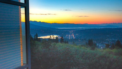 Experiencing The Birth Of A New Day From A Burnaby Mountain Condo
