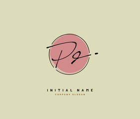 P D PD Beauty vector initial logo, handwriting logo of initial signature, wedding, fashion, jewerly, boutique, floral and botanical with creative template for any company or business.