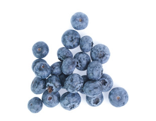 blueberries isolated on white background