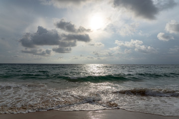 Amazing beautiful ocean views sunset and seascape.
