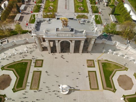 aerial view of the city
