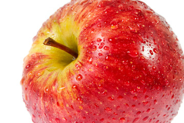 red apple isolated on white