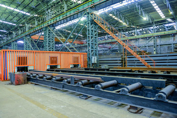 The production workshop of the rolling mill