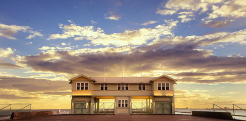 Fototapeta premium Terminal Building at Sunset, Princes Pier, Melbourne