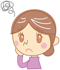 白髪に悩む女性