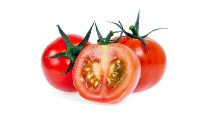 tomato isolated on white