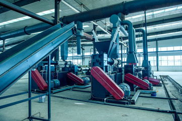 Naklejka premium Automobile glass intermediate film production line