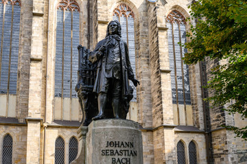 Johann Sebastian Bach Denkmal vor der Thomaskirche