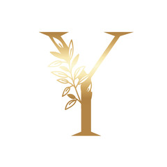 letter of the alphabet of golden color
