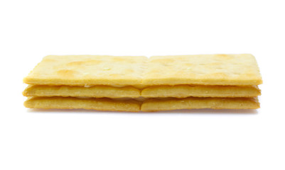 sandwich crackers isolated on white
