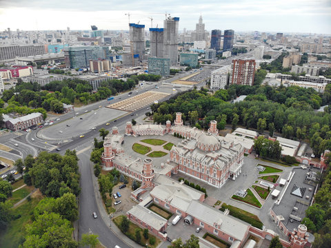 aerial view of the city