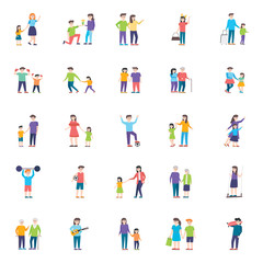 People Characters Flat Vectors Pack 