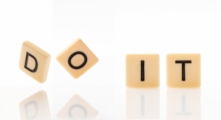 do it word block with white background.