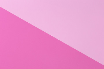Paper pink, pastel empty background, geometrically located. Color blank for presentations, copy space.