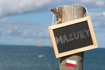 Ein See und die Masuren in Polen